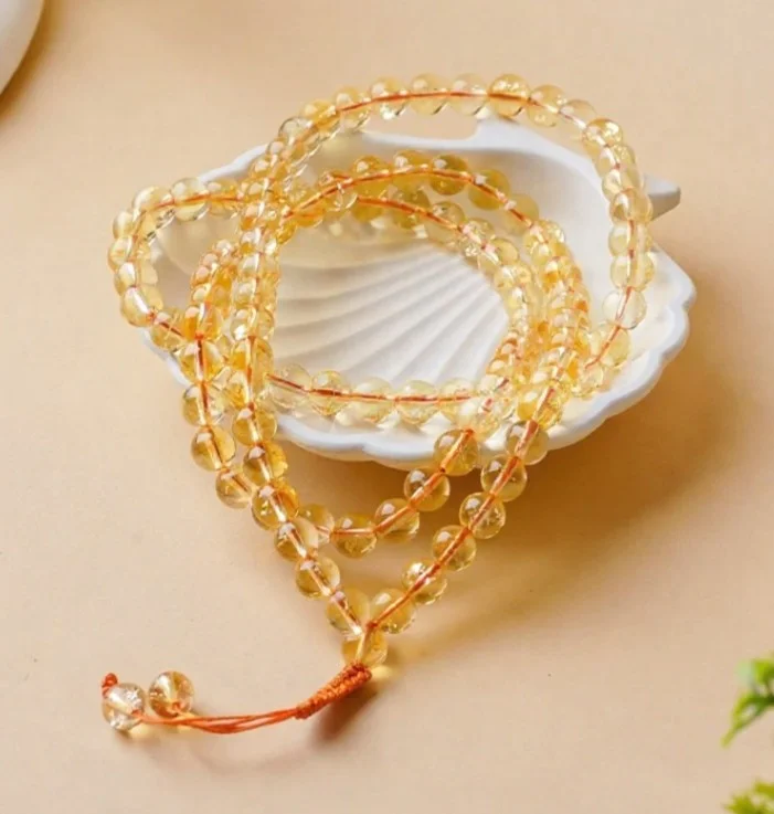 Natural Citrine Mala 