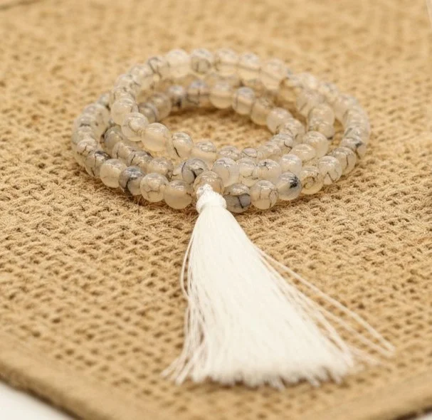 Natural Dragon Vein Agate Malai