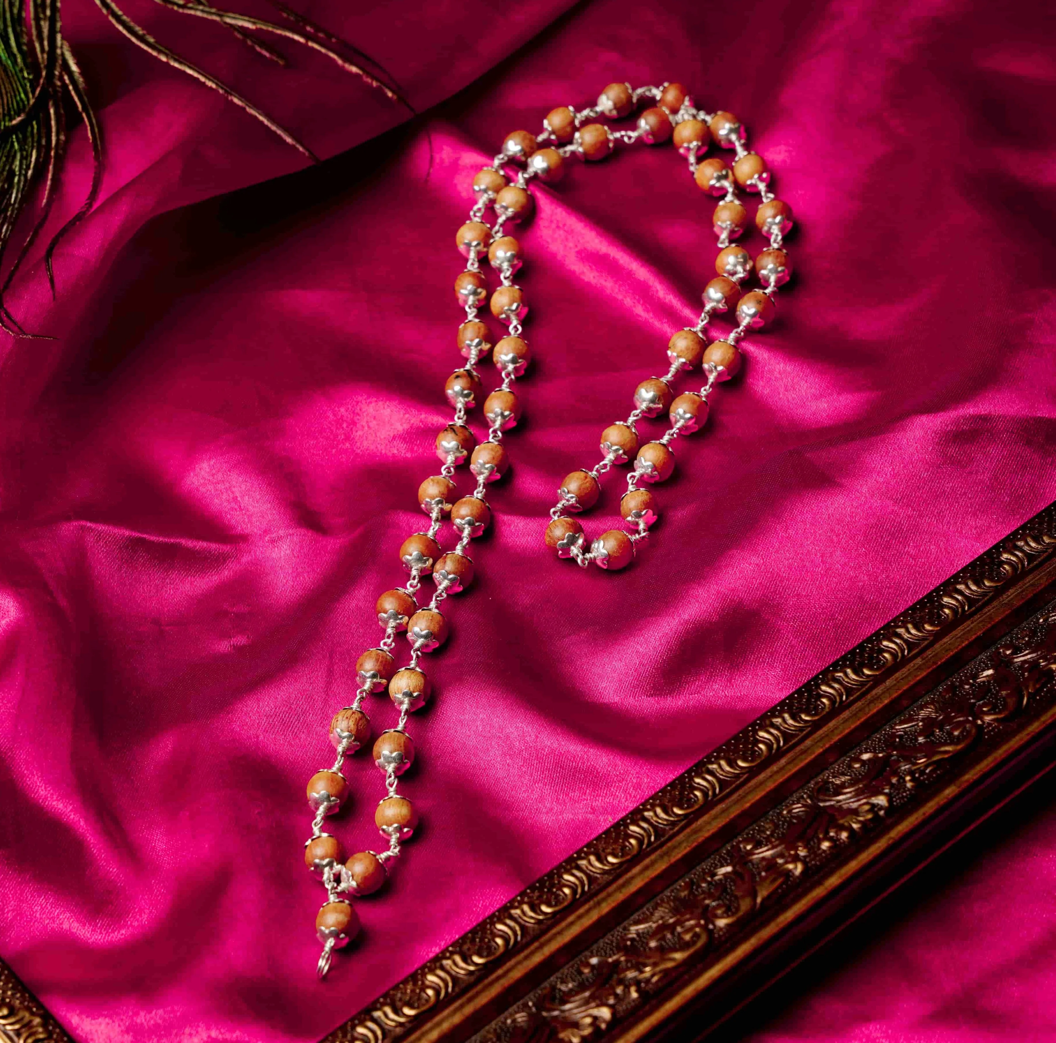 Devadaru Malai Silver Cap 6mm