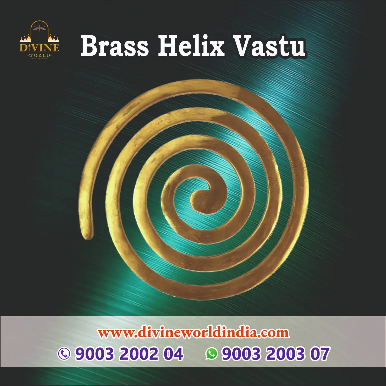 Brass Helix Vastu