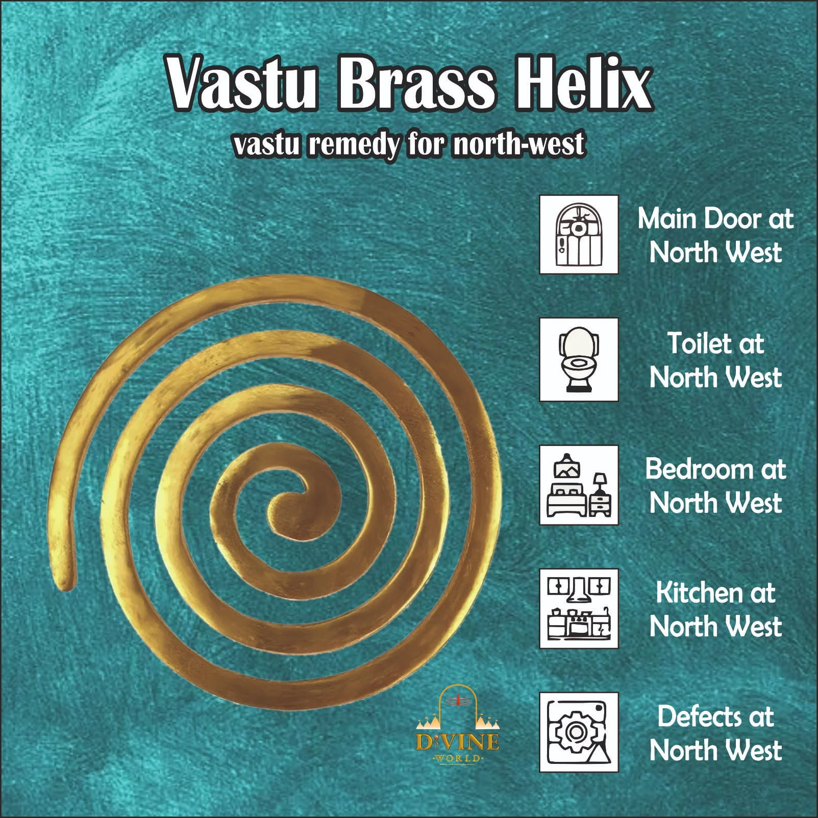 Brass Helix Vastu