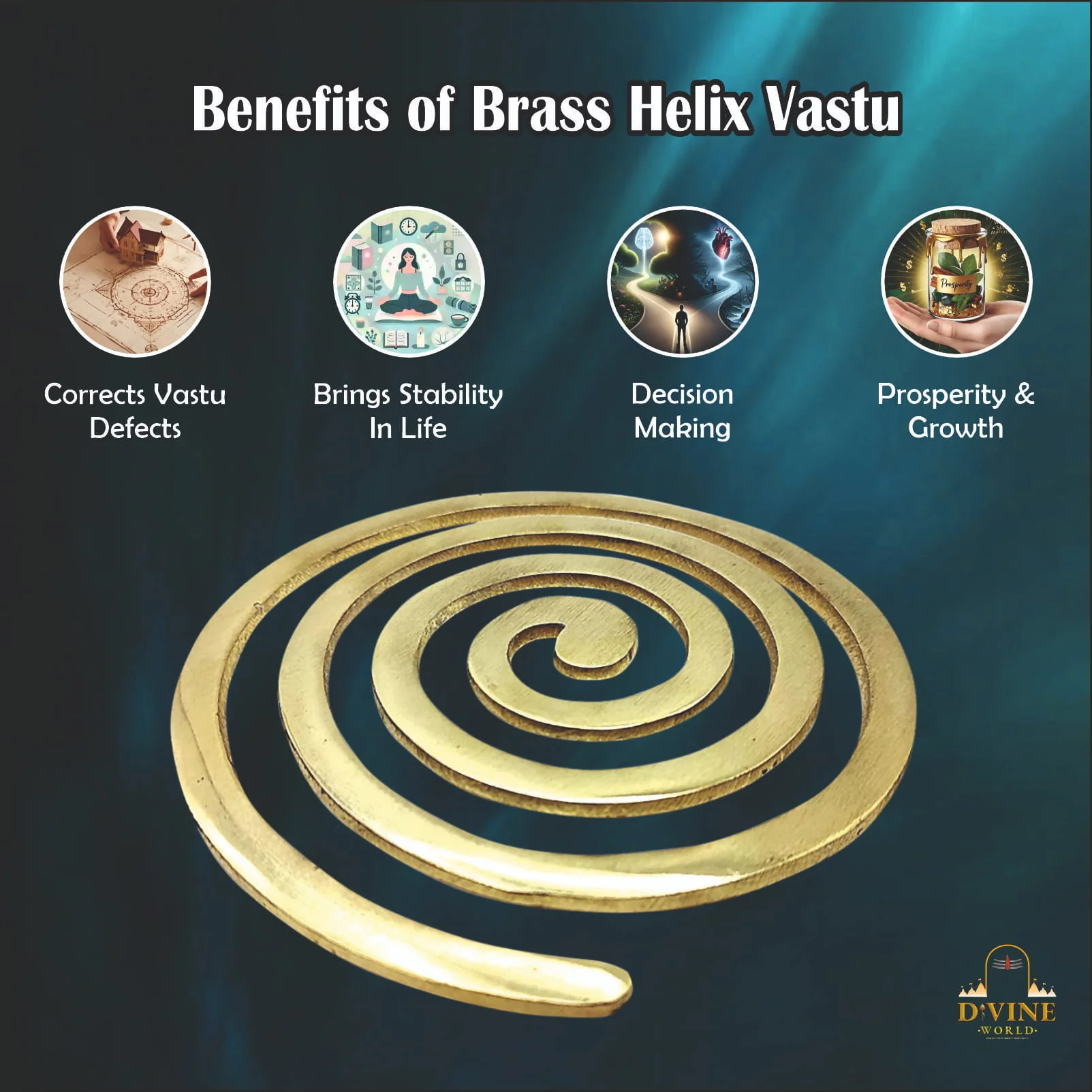 Brass Helix Vastu