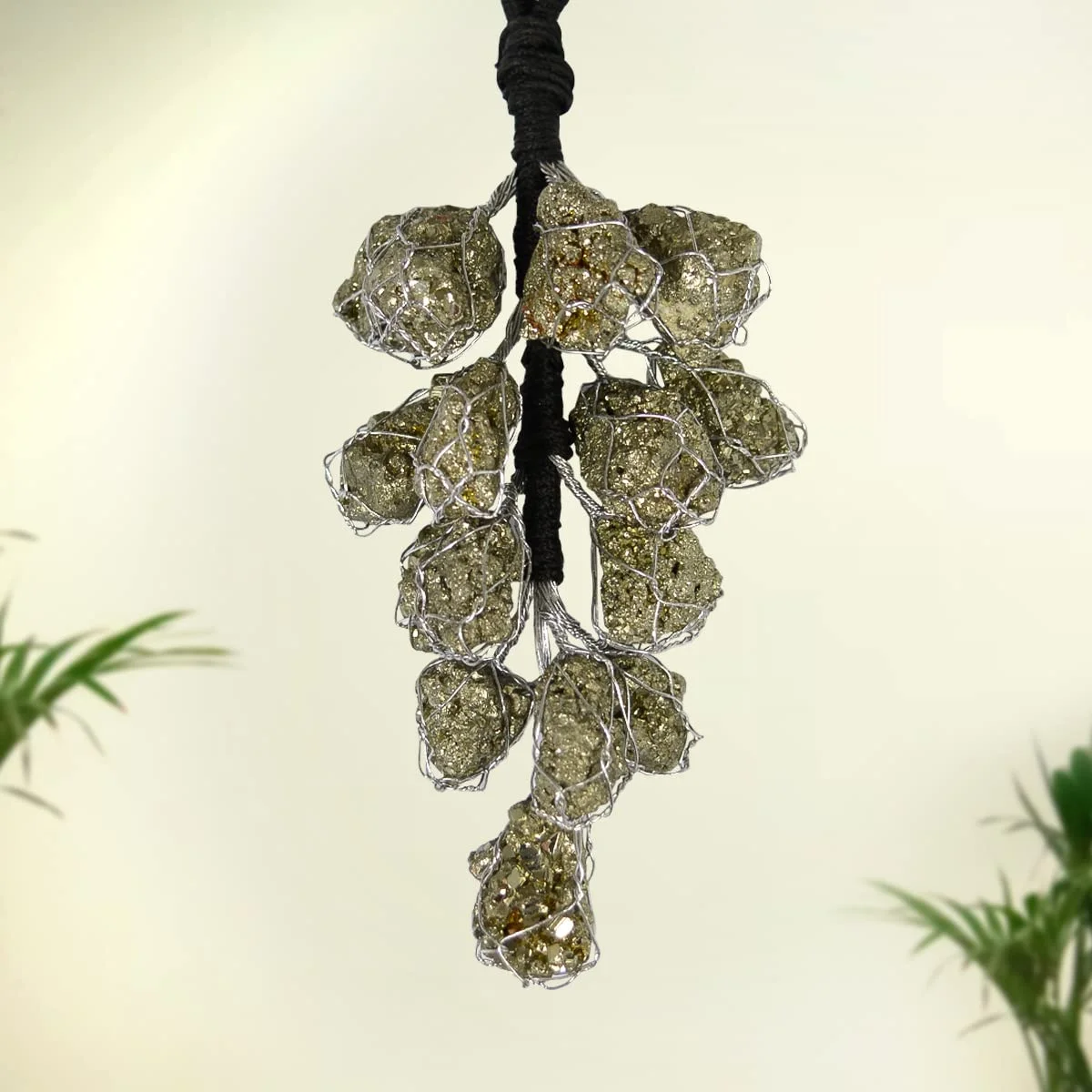 Natural Pyrite Stone Door Hanging