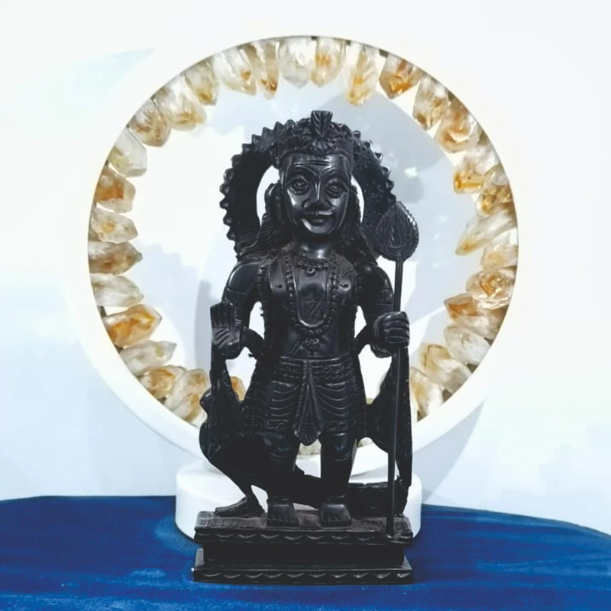 KARUNGALI MURUGAN STATUE (6inch)