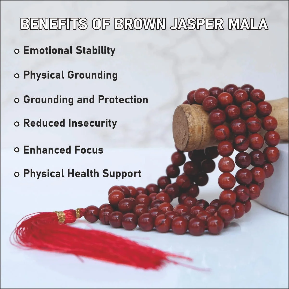 Brown Jasper Mala
