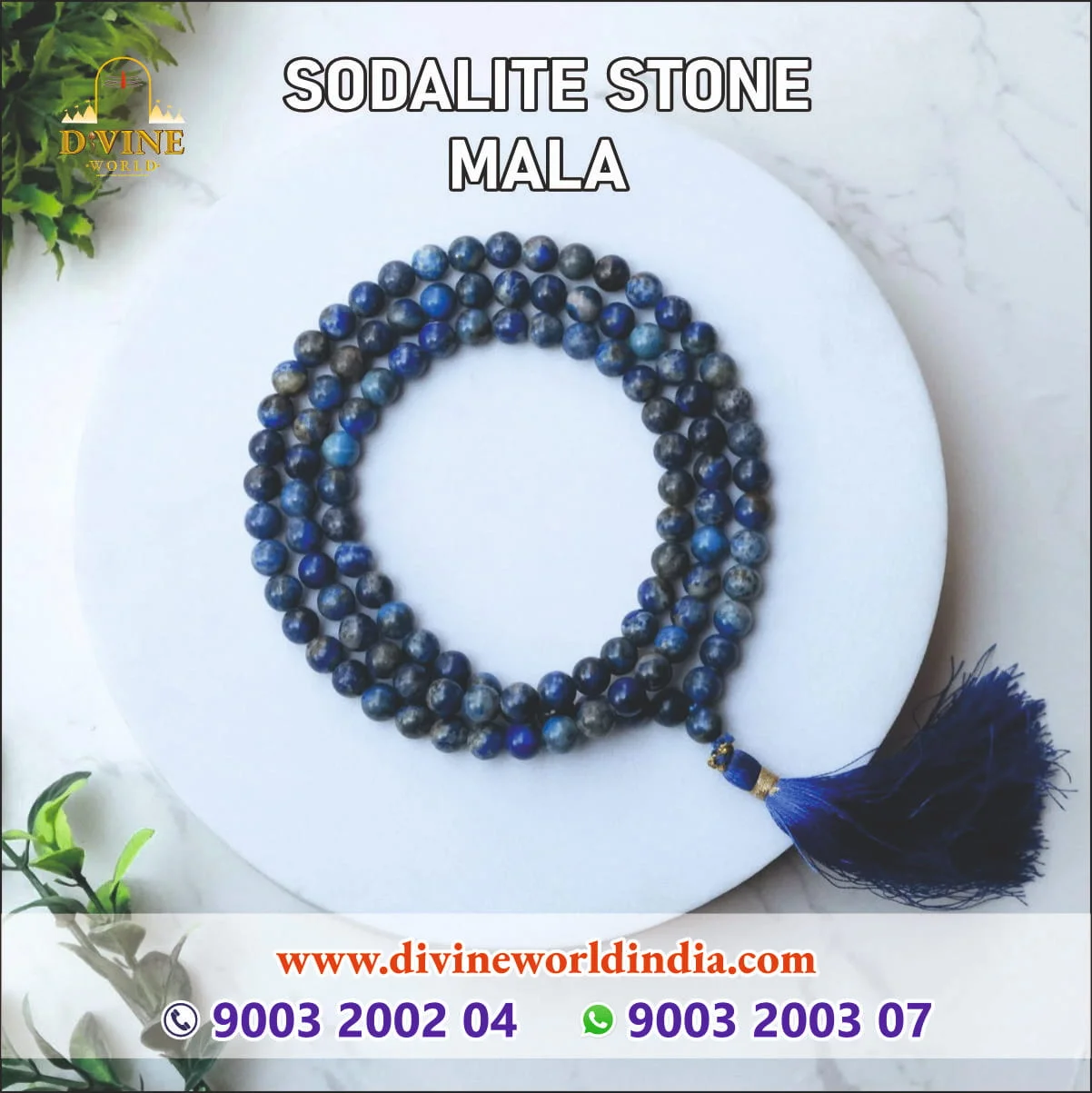 Sodalite Stone Mala