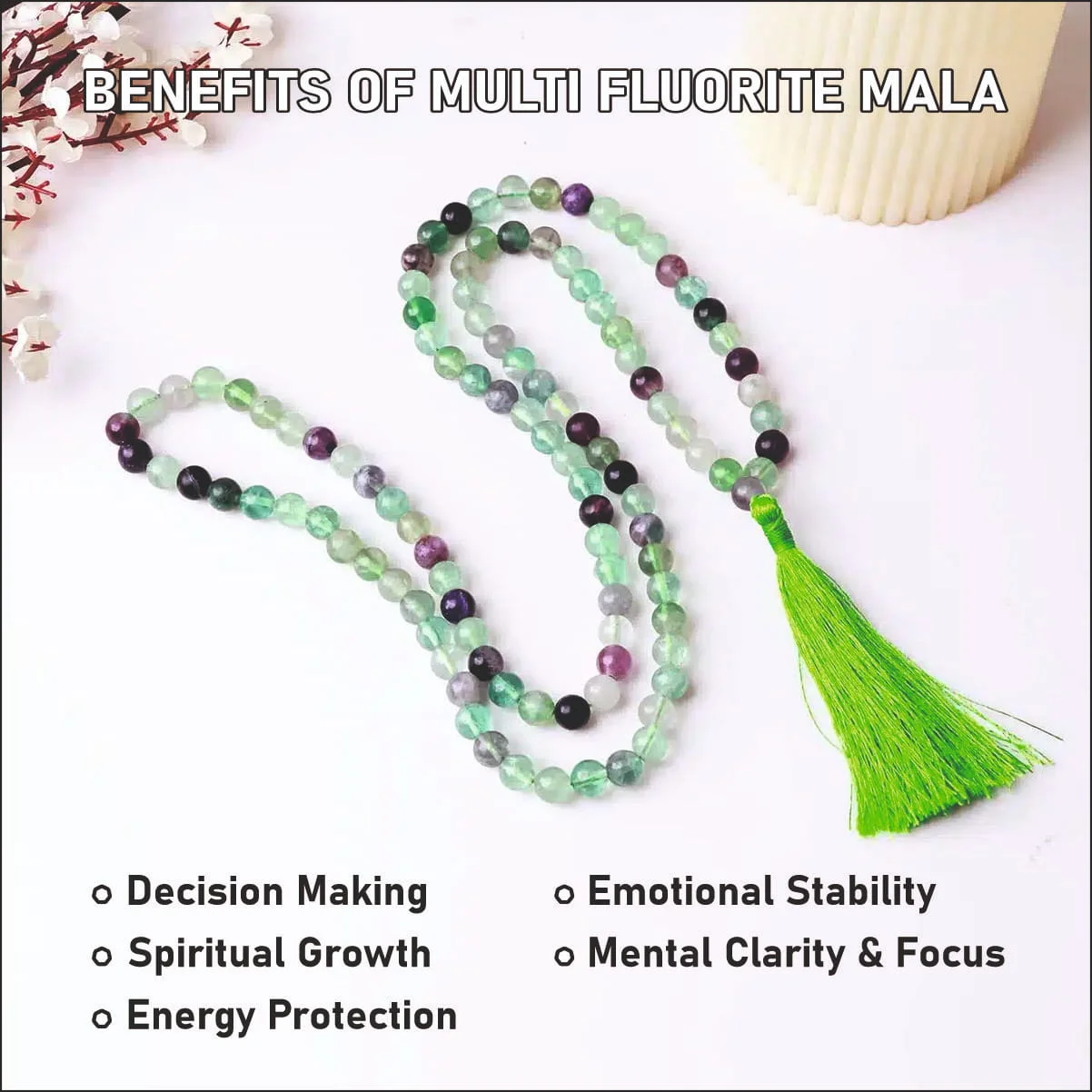 Multi Fluorite Mala