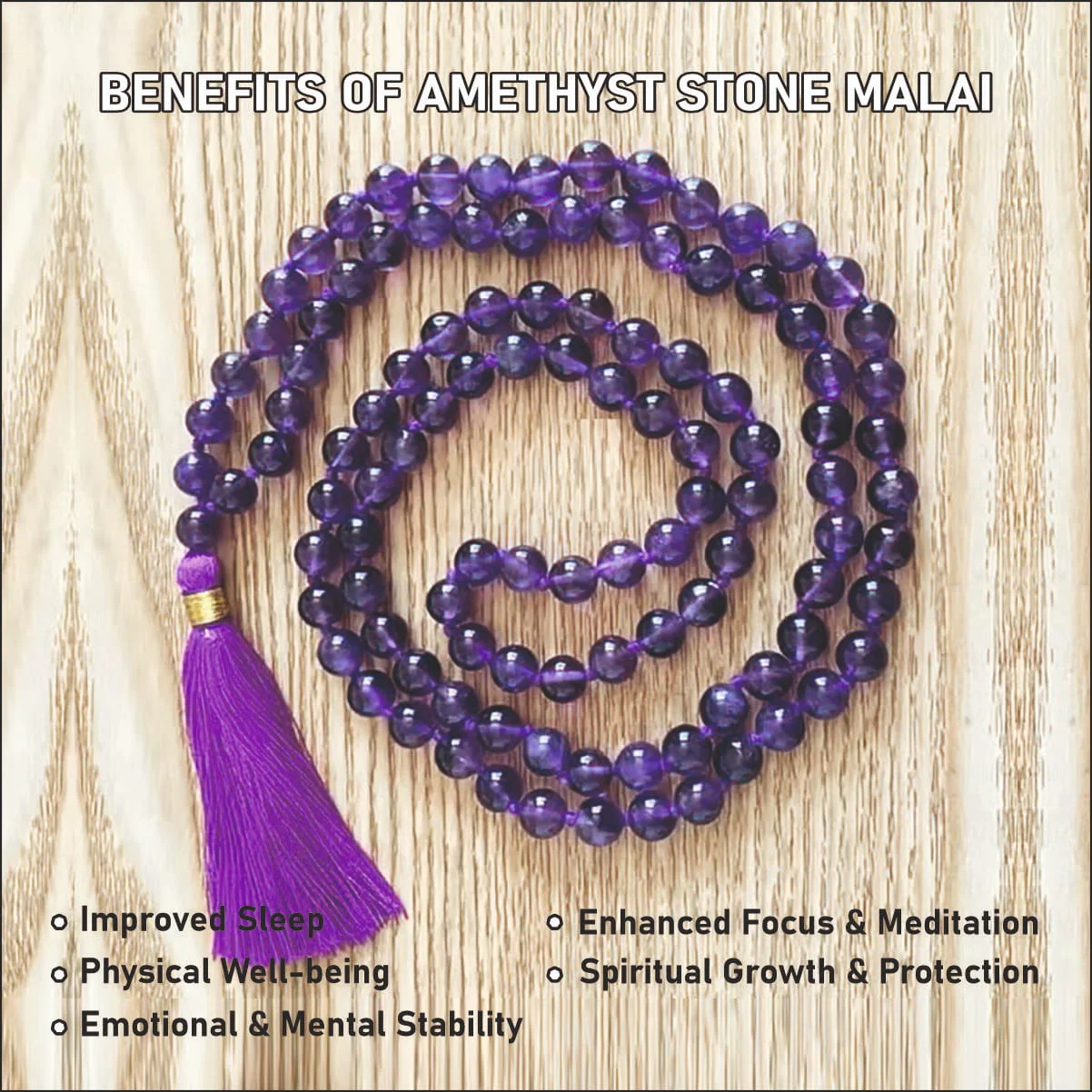 AMETHYST STONE MALAI