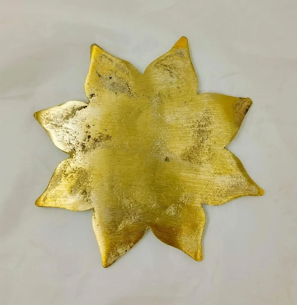Shubh Sanket Vastu Brass Padma Plate (Lotus Flower Plate)