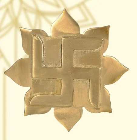 Shubh Sanket Vastu Brass Padma Plate (Lotus Flower Plate)