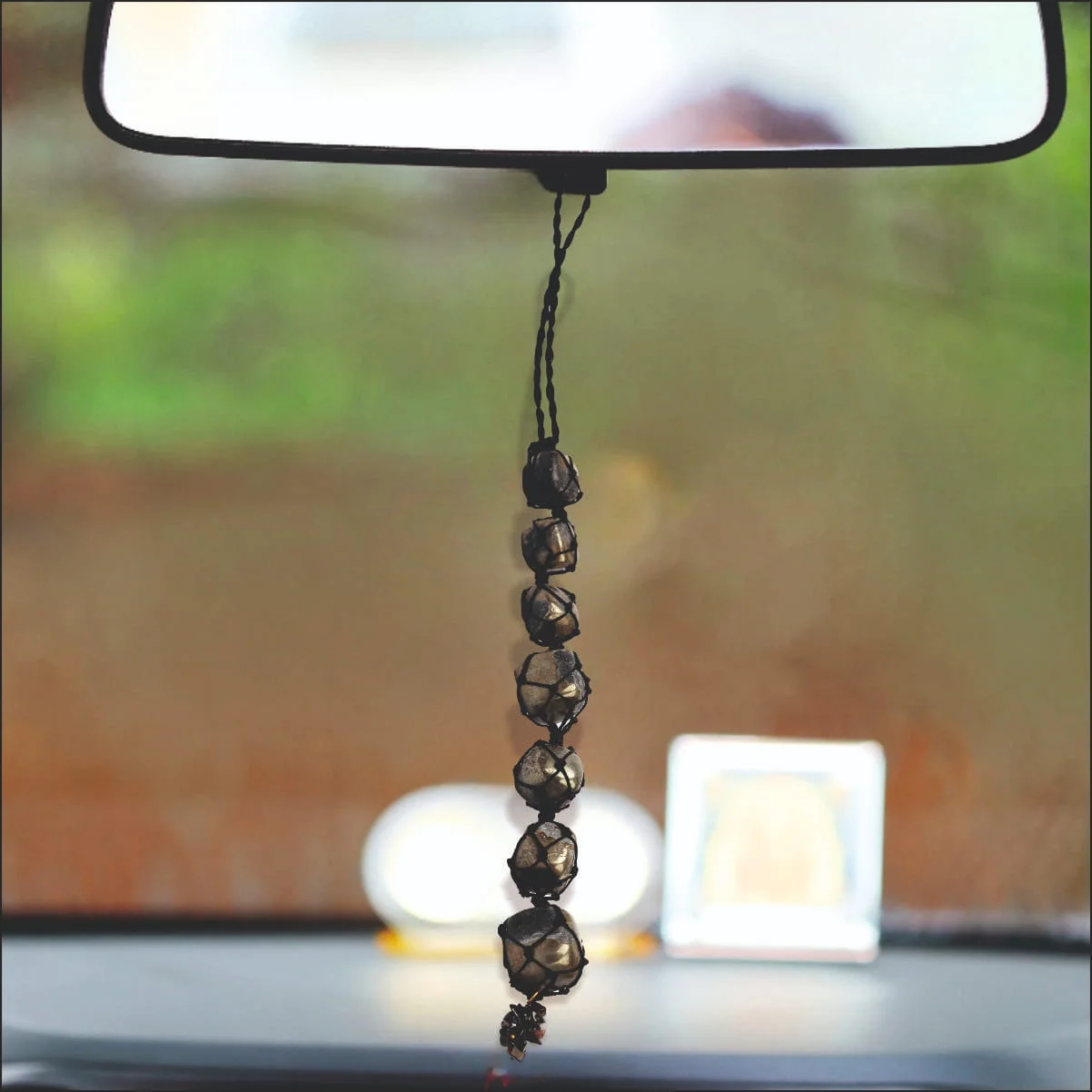 NATURAL PYRITE CRYSTAL HANGER