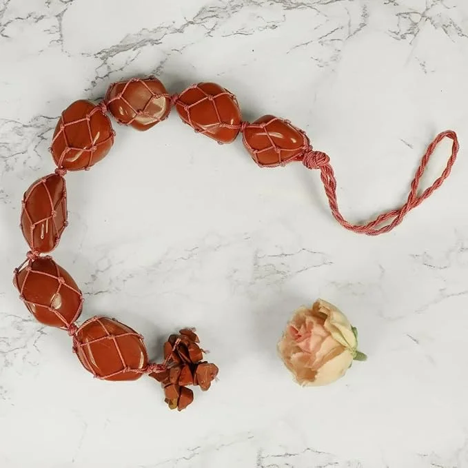 NATURAL RED JASPER STONE HANGING