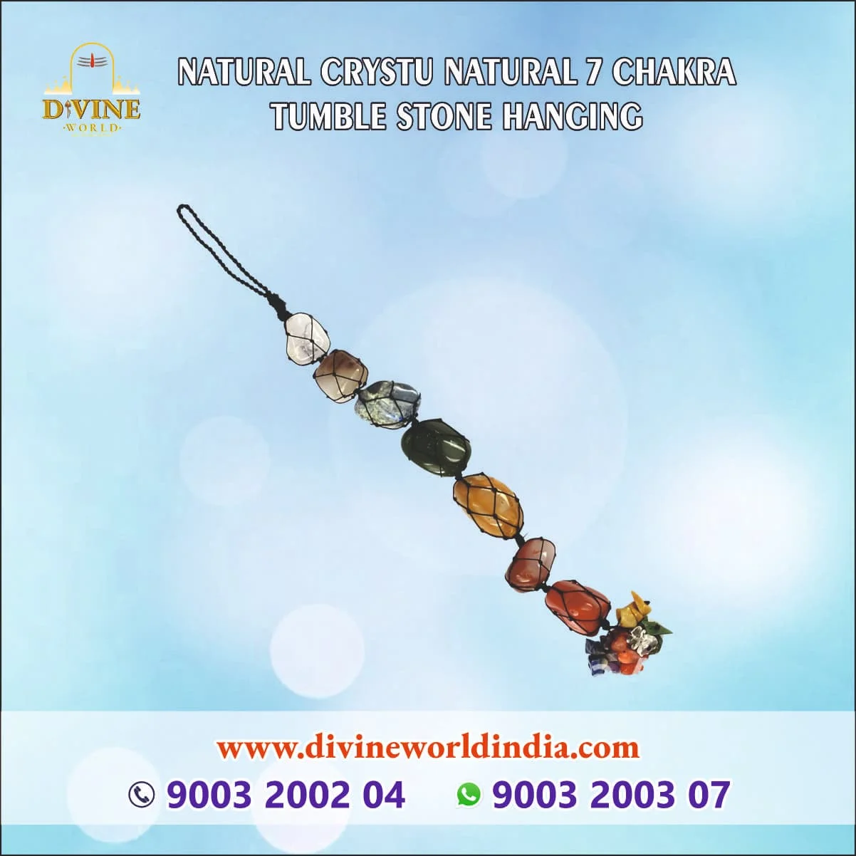 7 CHAKRA STONE HANGING