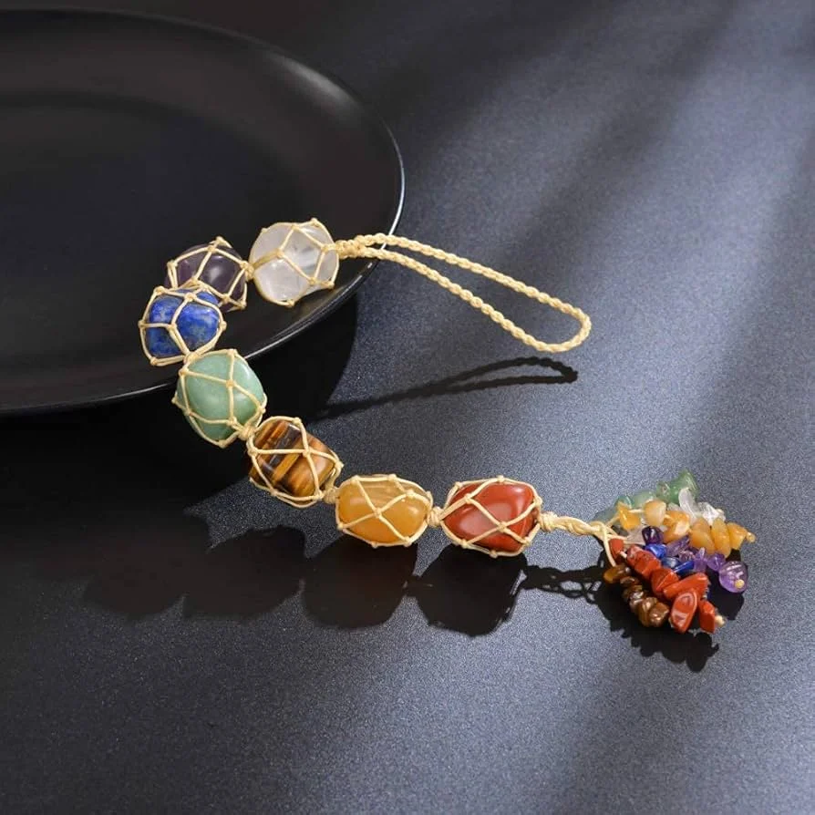 7 CHAKRA STONE HANGING