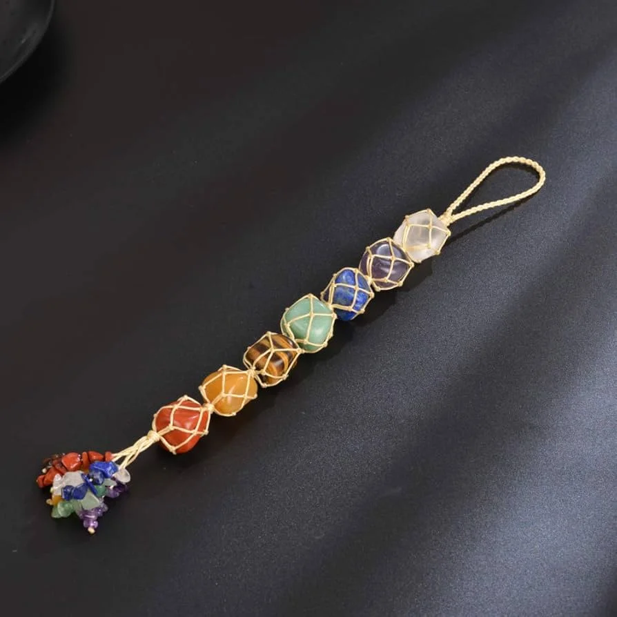 7 CHAKRA STONE HANGING