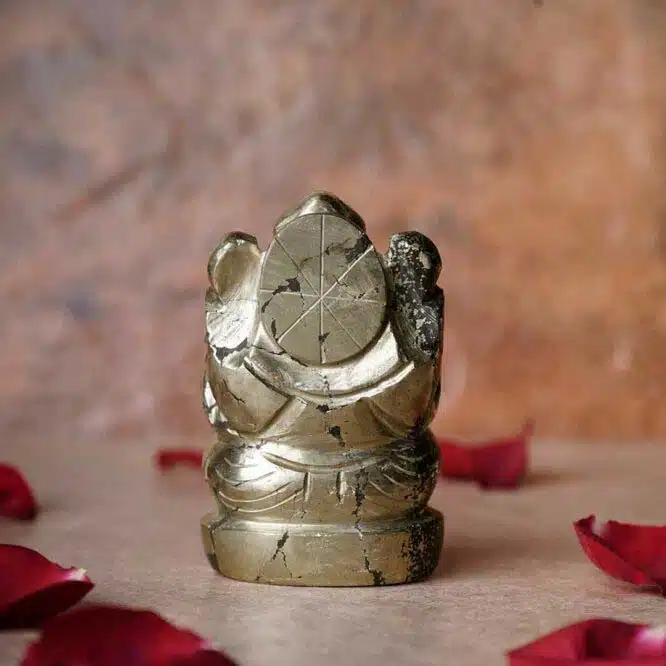 pyrite ganesh stone