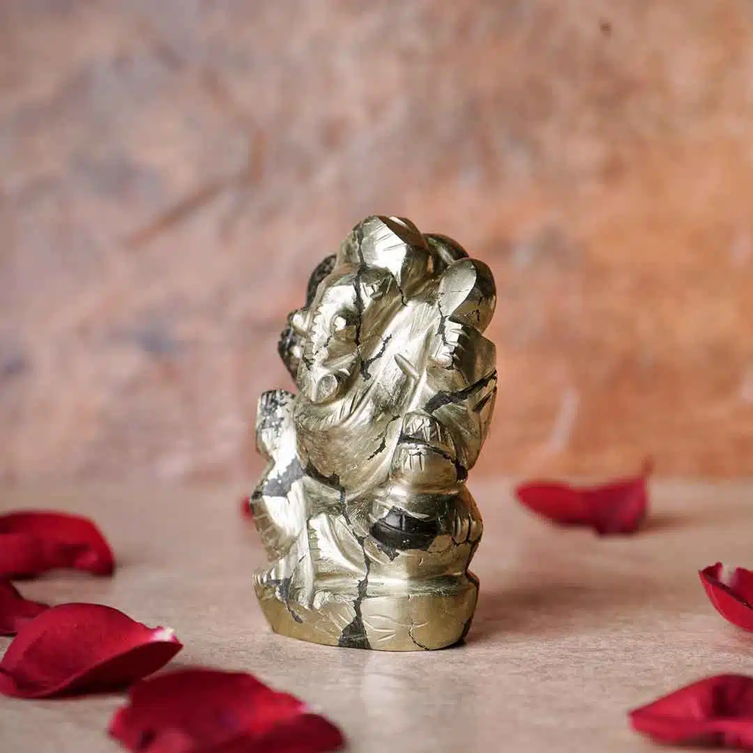 pyrite ganesh stone