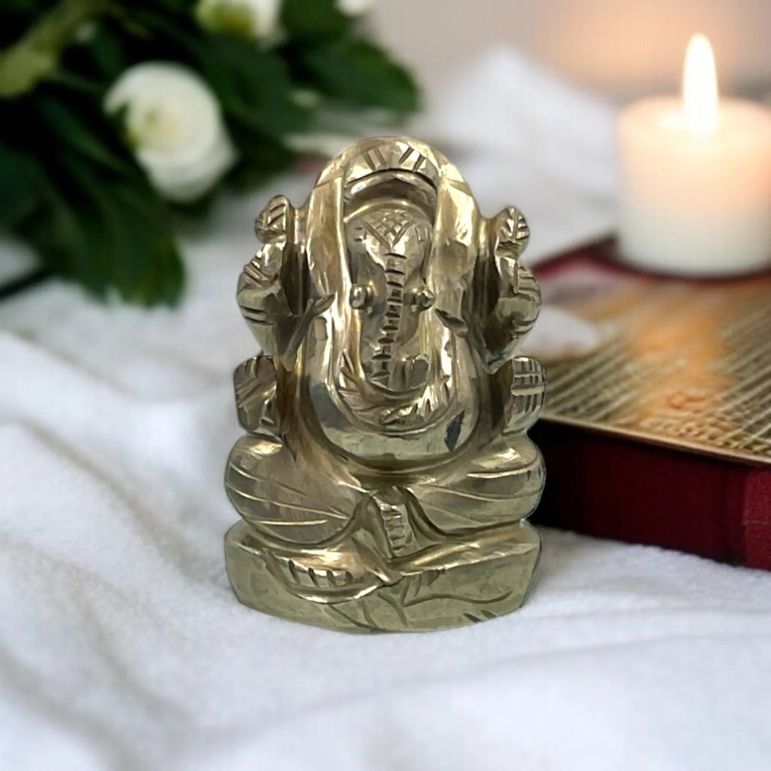 pyrite ganesh stone