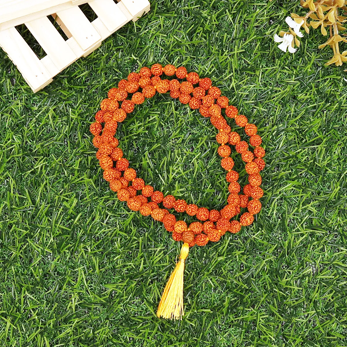 RUDRAKSHA MALA 6MM PLAIN