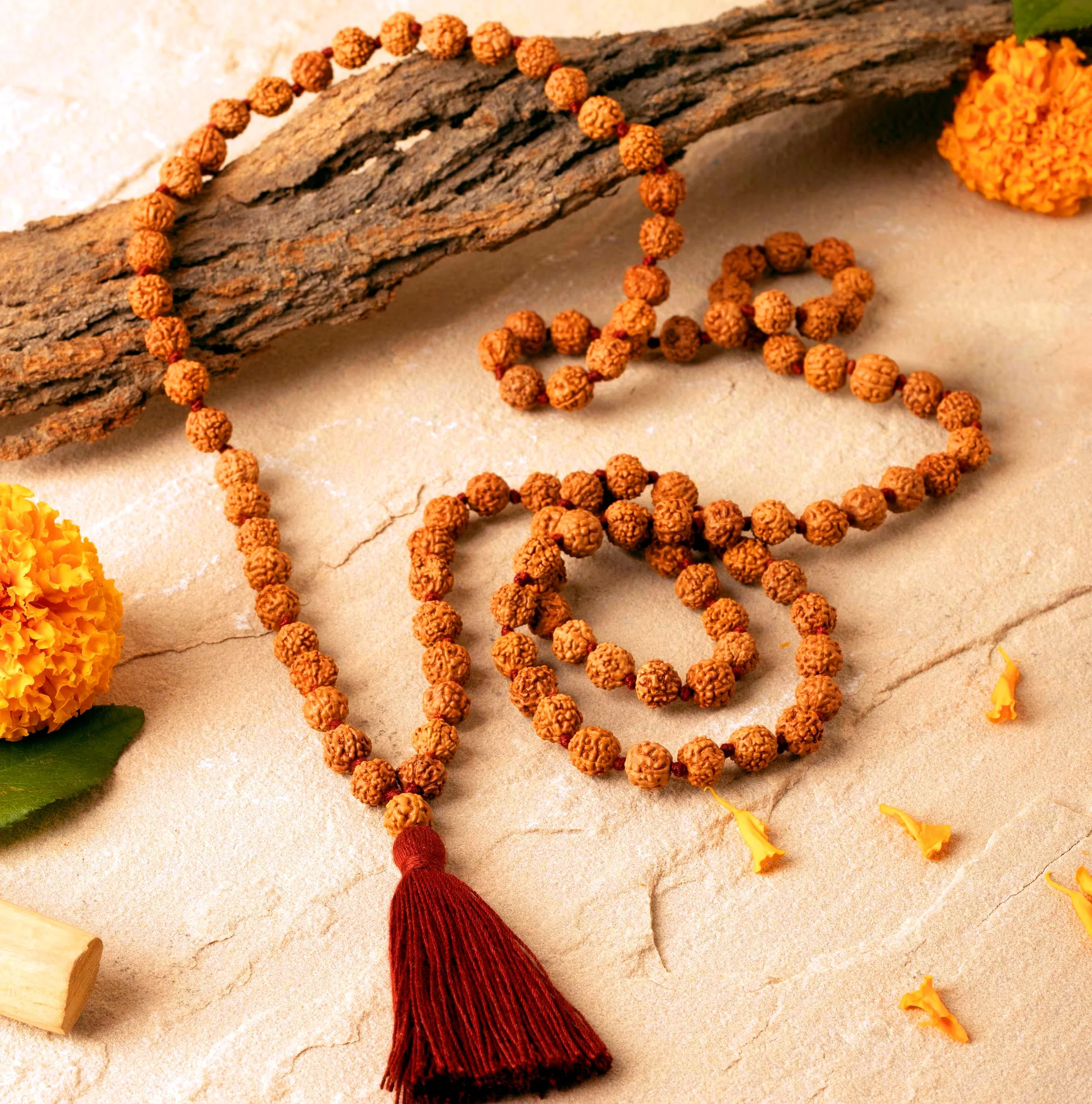 RUDRAKSHA MALAI 8MM PLAIN 