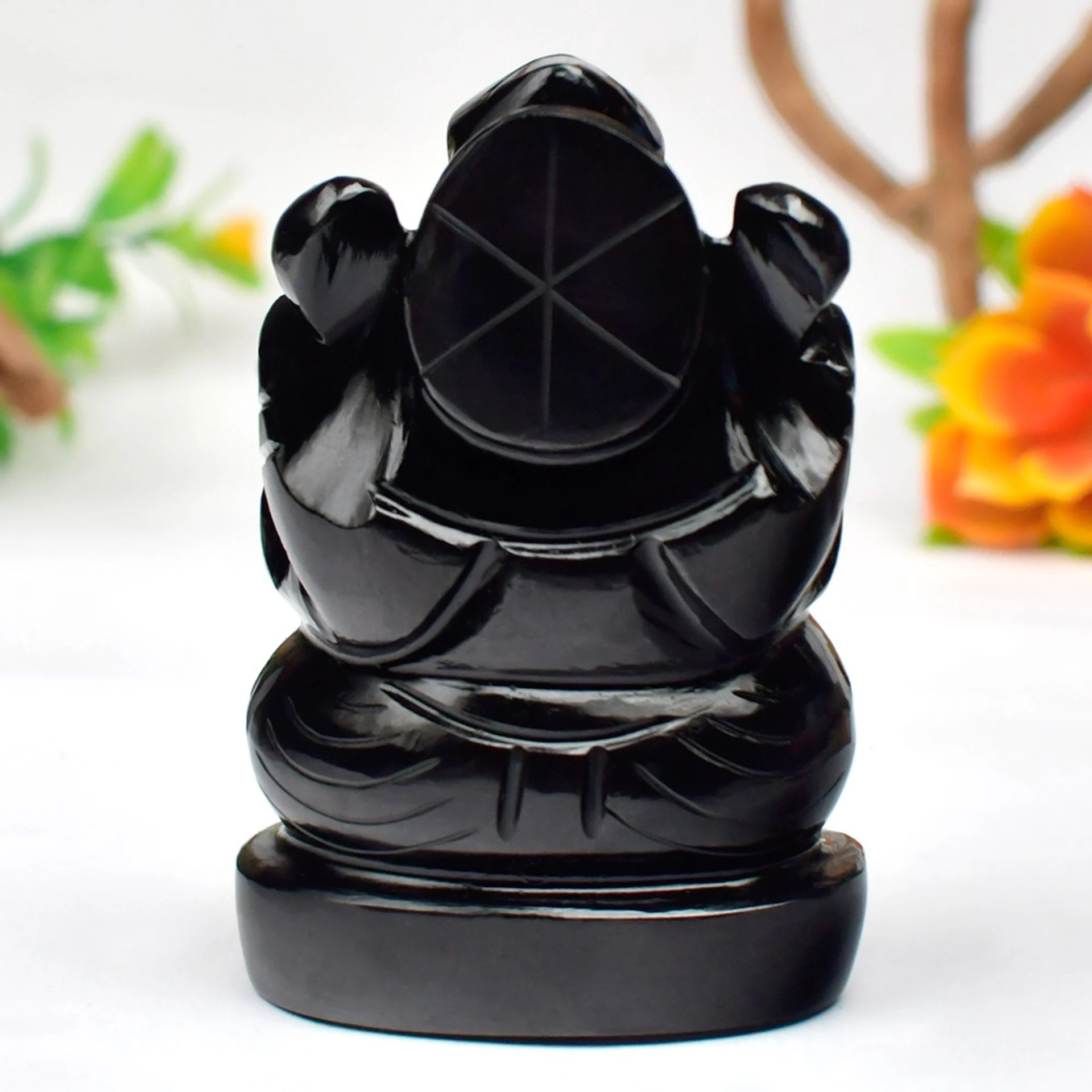 Black Agate Vinayagar Statue