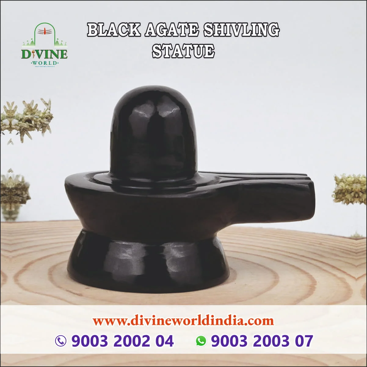 Back Agate Shivling