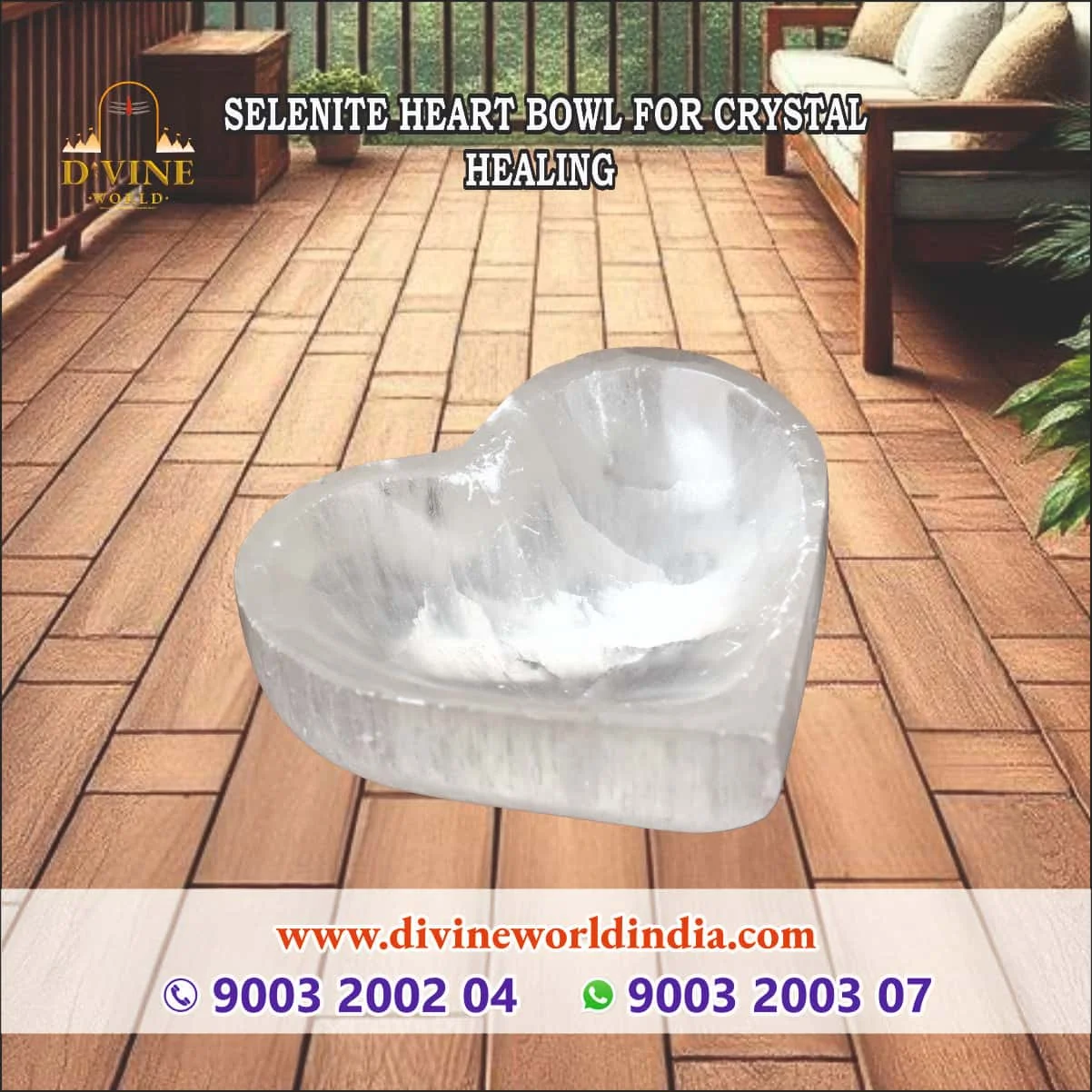 SELENITE HEART BOWL