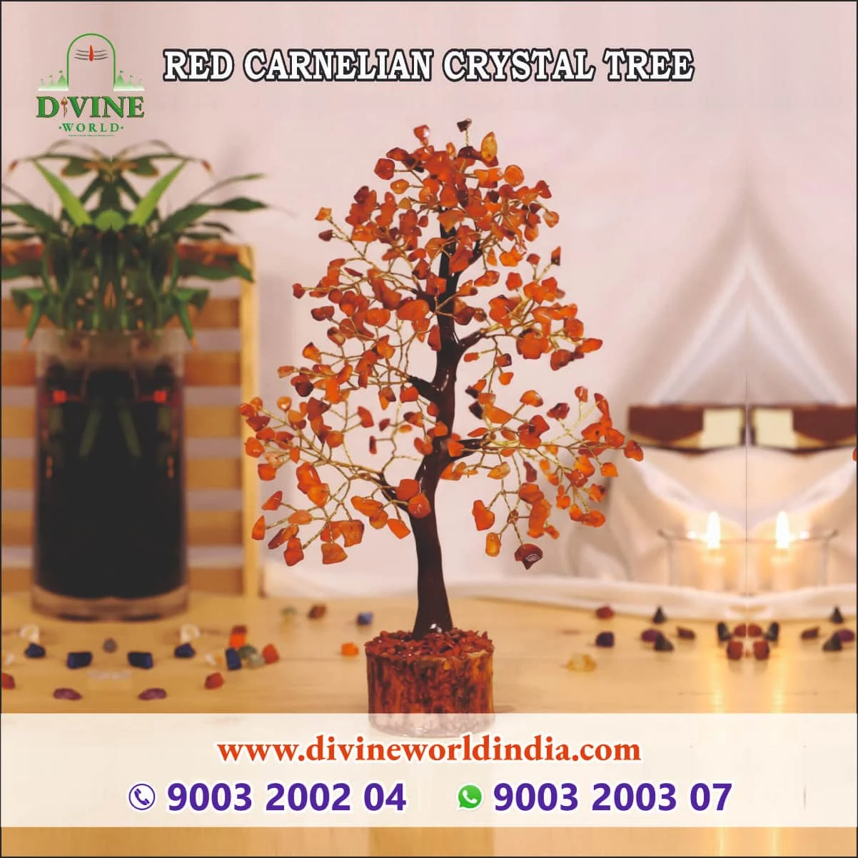 RED CARNELIAN CRYSTAL TREE