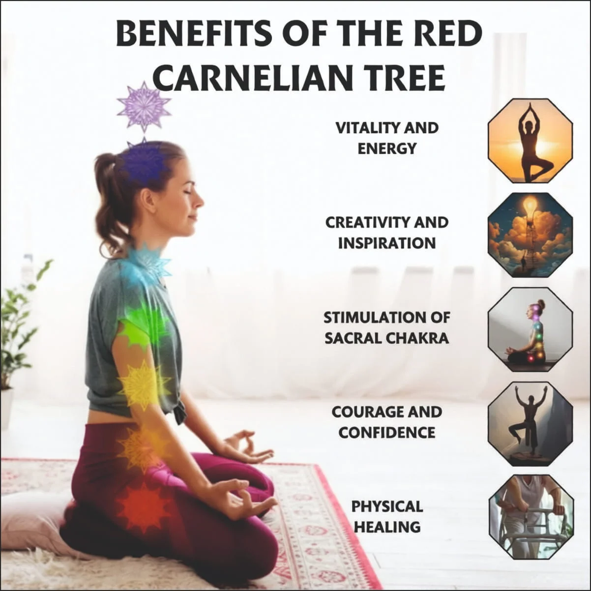 RED CARNELIAN CRYSTAL TREE