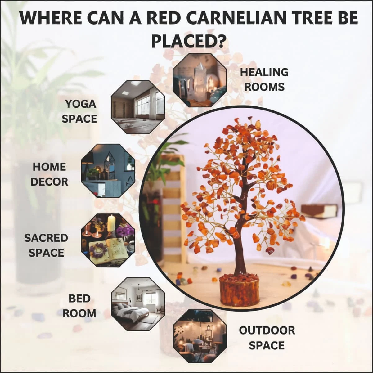 RED CARNELIAN CRYSTAL TREE