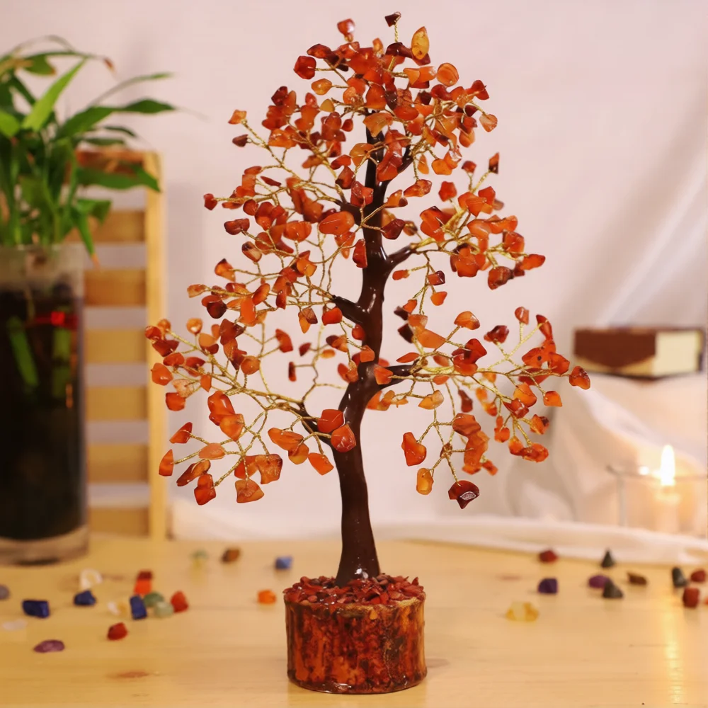 RED CARNELIAN CRYSTAL TREE
