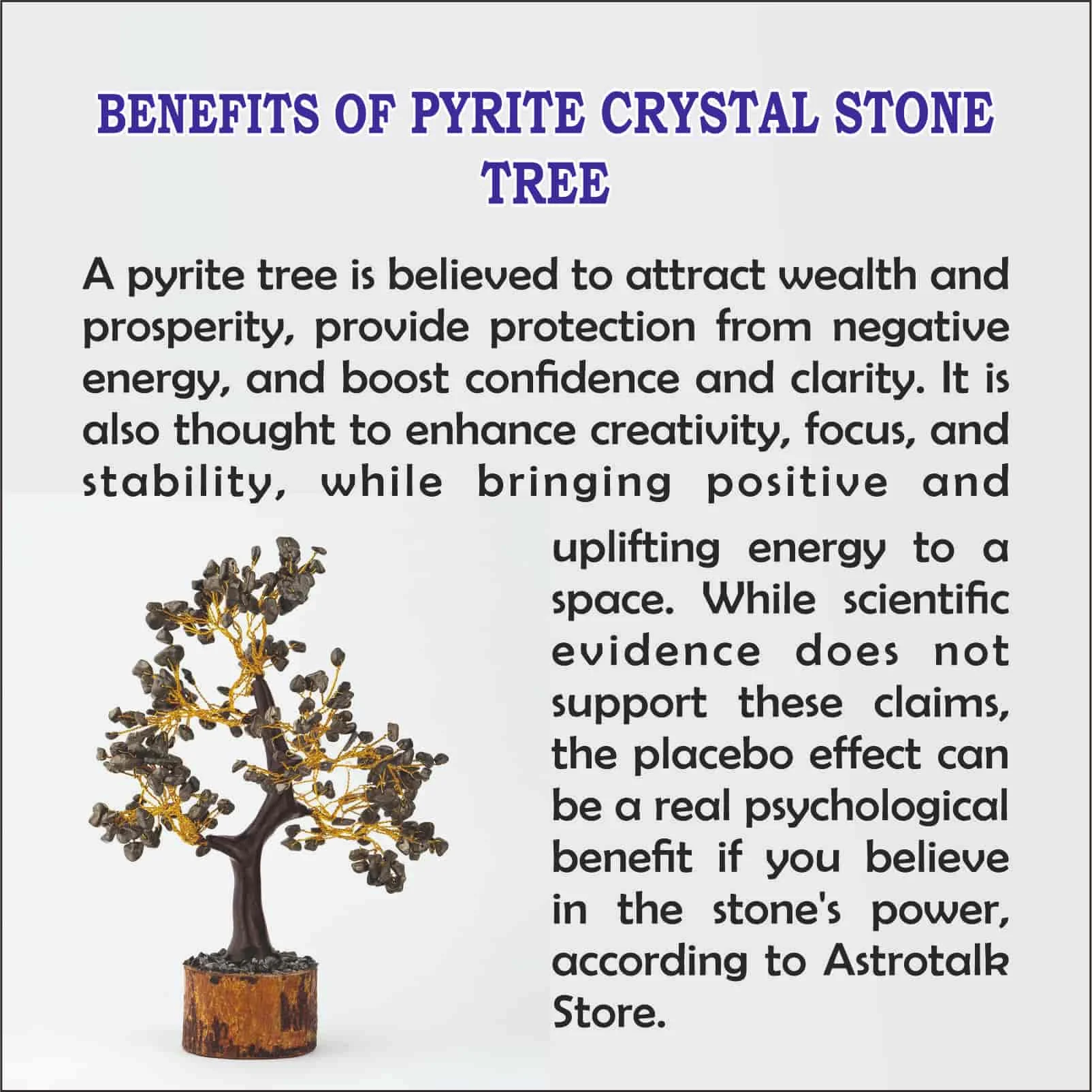 PYRITE CRYSTAL STONE TREE